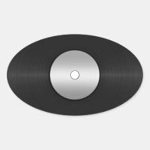 Vinyl-LP-Rekordhintergrund Sticker