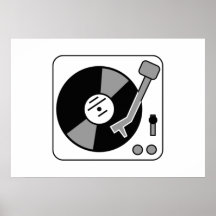 Vinyl Record Player Poster