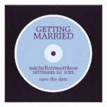 Vinylaufzeichnung, die Save the Date Wedding ist Ankündigung