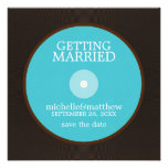 Vinylaufzeichnung, die Save the Date Wedding ist Einladung