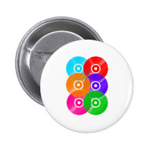 Vinylaufzeichnungs-Farben Anstecknadelbutton