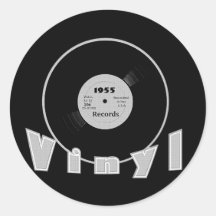 VINYLPlattenfirma-Schwarzes 1955 und Grau Sticker