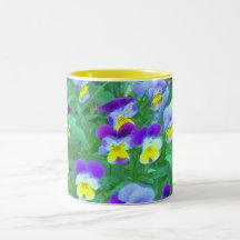 VIOLAS (FLORAL PHOTOGRAPHY) COFFEE MUGS