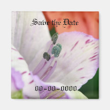 Violette Blume Save the Date Kühlschrankmagnet