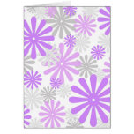 Violette Blumen Karte