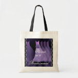 VIOLETTE LILA Brautjungfer kleidet BaumwollTaschen