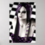 Violettes Plakat