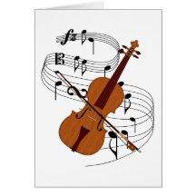 Violine Grußkarten