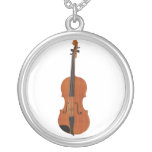 Violine mit traditionellem hölzernem Ende: Halsket Halskette