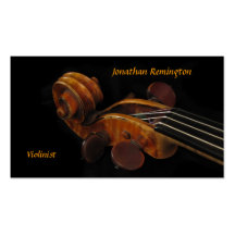 Violinist Visitenkarten Vorlagen