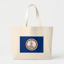 Virginia-Flagge Einkaufstasche