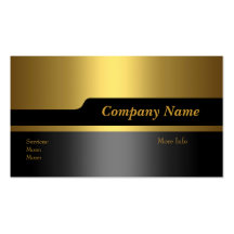 Visitenkarte-Firmenelegantes schwarzes Gold