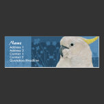 Visitenkarte-Schablone - Cockatoo-Papagei visitenkarten