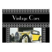 Visitenkarte-Vintage Autos