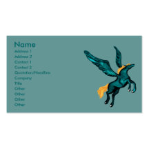 Visitenkarten Pegasus (Türkis)