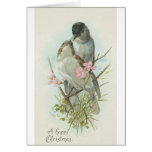 Vitage *Happy Weihnachten Birds* Karte