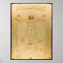 Vitruve LUC Viatour durch Leonardo da Vinci Posterdruck