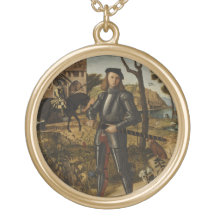 Vittore Carpaccio - Young Knight in a Landscape Necklaces