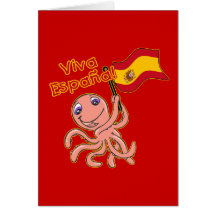 Viva Espana mit Kraken-Fußball-T-Shirt Karten