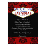 Viva Las Vegas Damast-Hochzeits-Einladung