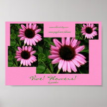 Vive! Blumen! Plakat
