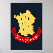 Vive le Fromage Plakat