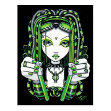 "Vivian" Cybergoth dunkle industrielle feenhafte P