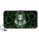 "Vivian" grüner Cybergoth Fee-Lautsprecher