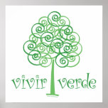 Vivir Verde Plakatdruck