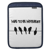 Vögel auf einem Draht - trauen Sie sich, unterschi iPad Sleeves
