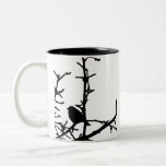 Vogel auf einer Niederlassung Tee Tasse
