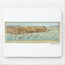 Vogel-Auge Ansicht der Flotte in San Francisco Bay mousepads