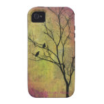 Vögel in der Baum-Silhouette betitelt 'die konstan iPhone 4 Case