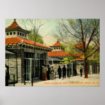 Vogel-Käfige am Zoo, Cincinnati, OH- Vintag Plakatdrucke