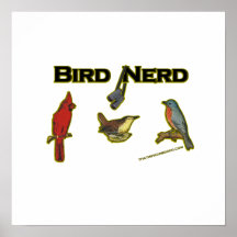 Vogel-Nerd Plakat