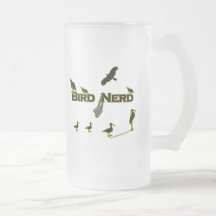Vogel-Nerd-Silhouette Kaffee Tasse