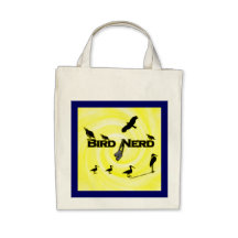 Vogel-Nerd-Silhouette Taschen