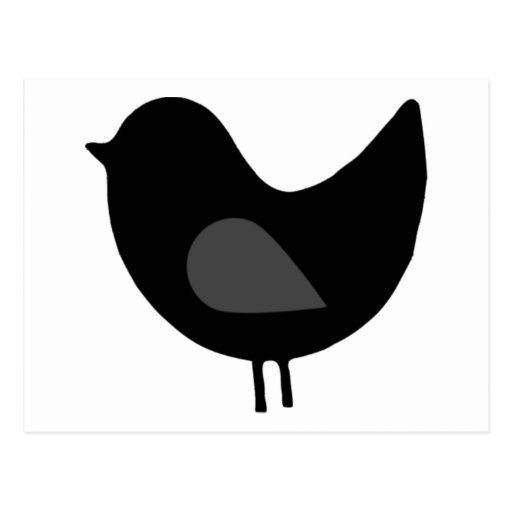 Vogel-Silhouette-Entwurf! Postkarten