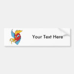 Vogel ~ Vintage Vierziger-Tätowierungs-Vogel-Kunst Autosticker