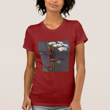 Vogel-von-Paradies Orchideen Tshirts