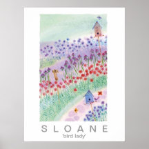 Vogeldamenplakat