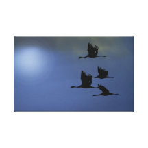 Vogelflug-Zuhause Gespannte Galeriedrucke