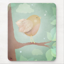Vogellied - Mausunterlage Mousepads