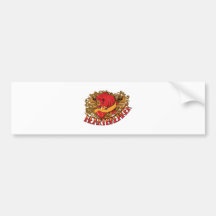 Vogeltätowierungs-Artkunst des Heartbreaker rote Auto Sticker