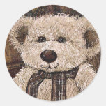 Volkskunst-Teddybär Sticker