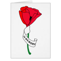 Volkstrauertag-Mohnblume - Karten