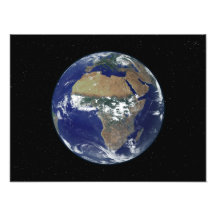 Volle Erde, die Afrika und Europa zeigt Photo