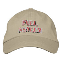Voller Asyl-Hut Besticktes Baseballcap