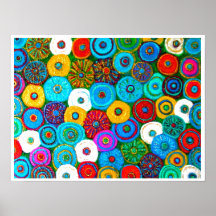 Volles Kreis-Kunst-Plakat