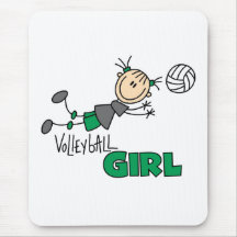 Volleyball-Mädchen Mousepads